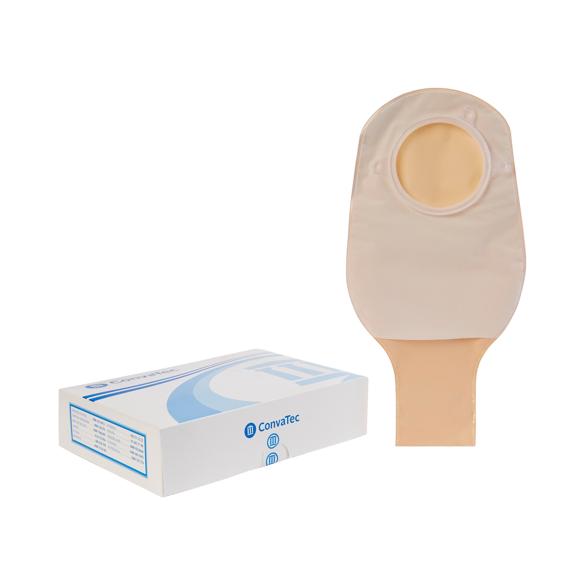 Sur-Fit Natura Two-Piece Opaque Colostomy Pouch, 12-Inch Length, 2 Inch Flange MK 325418