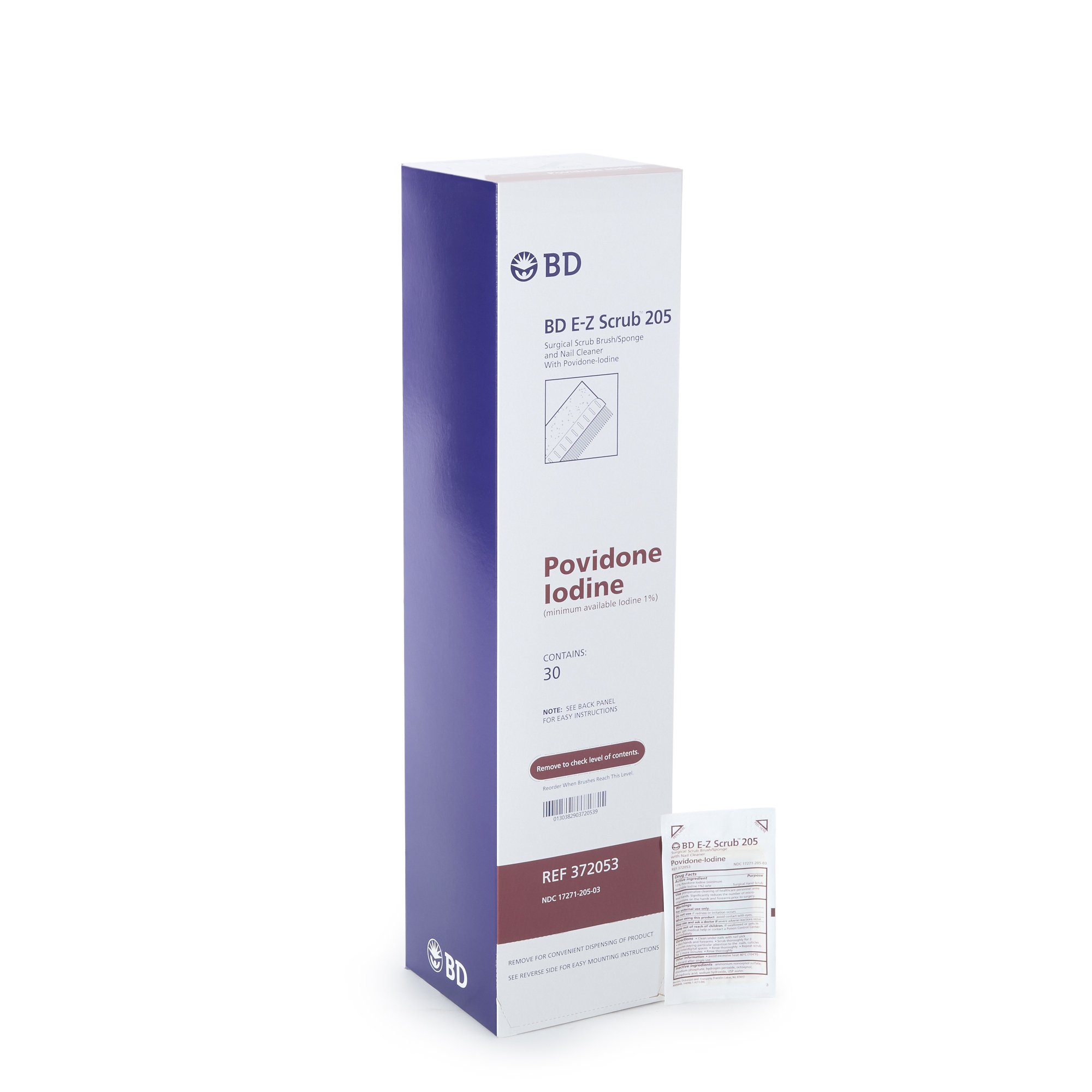 E-Z Scrub Povidone Iodine Impregnated Brush, Brown MK 227740