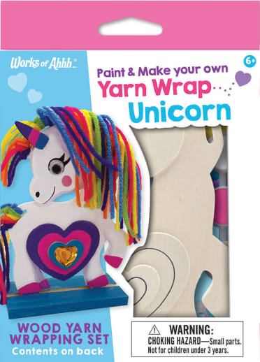 Color & Make Your Own Yarn Wrap Unicorn