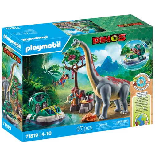 Playmobil Dinos Brachiosaurus with Hovercraft