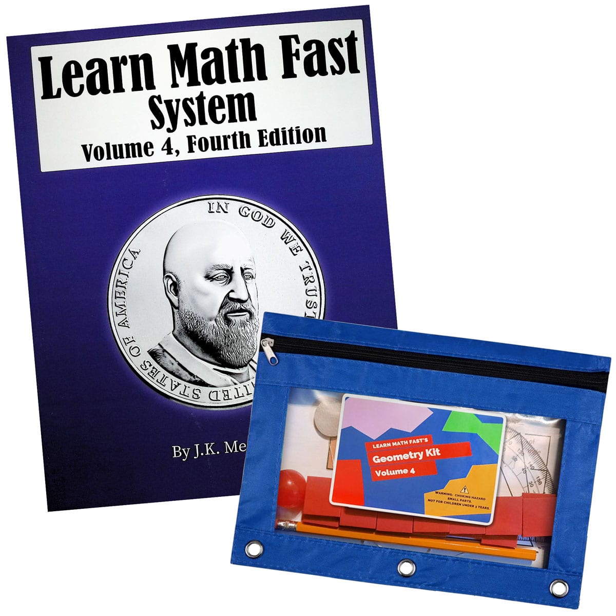 Learn Math Fast System Vol IV + Geometry Set