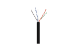 Cat6A Bulk Ethernet Cable, Unshielded, Solid, CMX, Pull Box, 1000 ft, 550 Mhz, Black