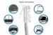 Cat5e Ethernet Patch Cable, Non-Booted, UTP, 5 ft, White