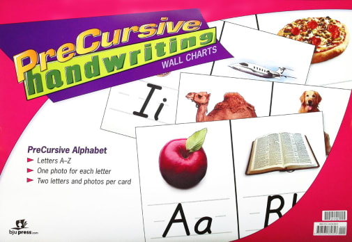 BJU Press Precursive Handwriting Wall Charts