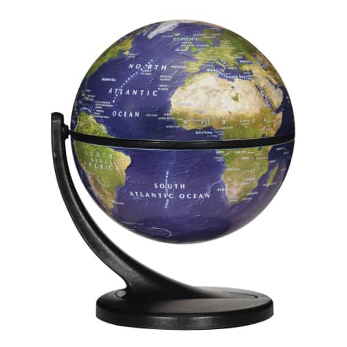 4.3" Satellite Wonder Globe Dark Blue Ocean