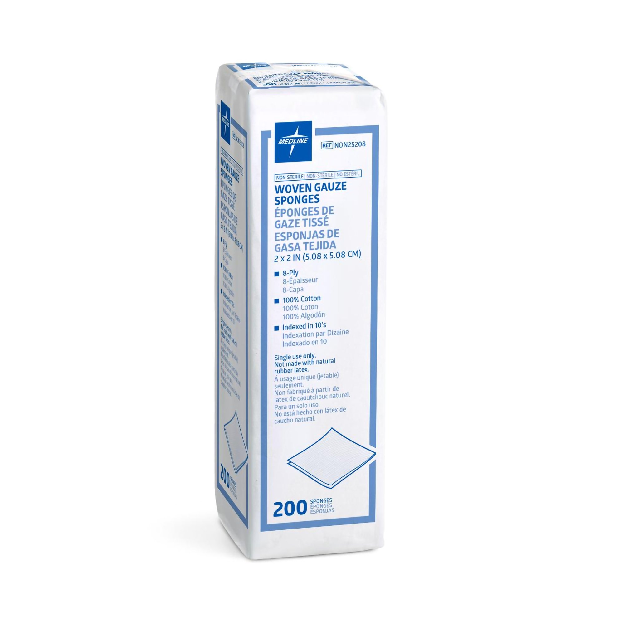 Medline Gauze Sponge, 2 x 2 Inch, 8-Ply MK 894978