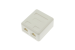RJ45 Dual Port Cat6 Surface Mount Jack, White