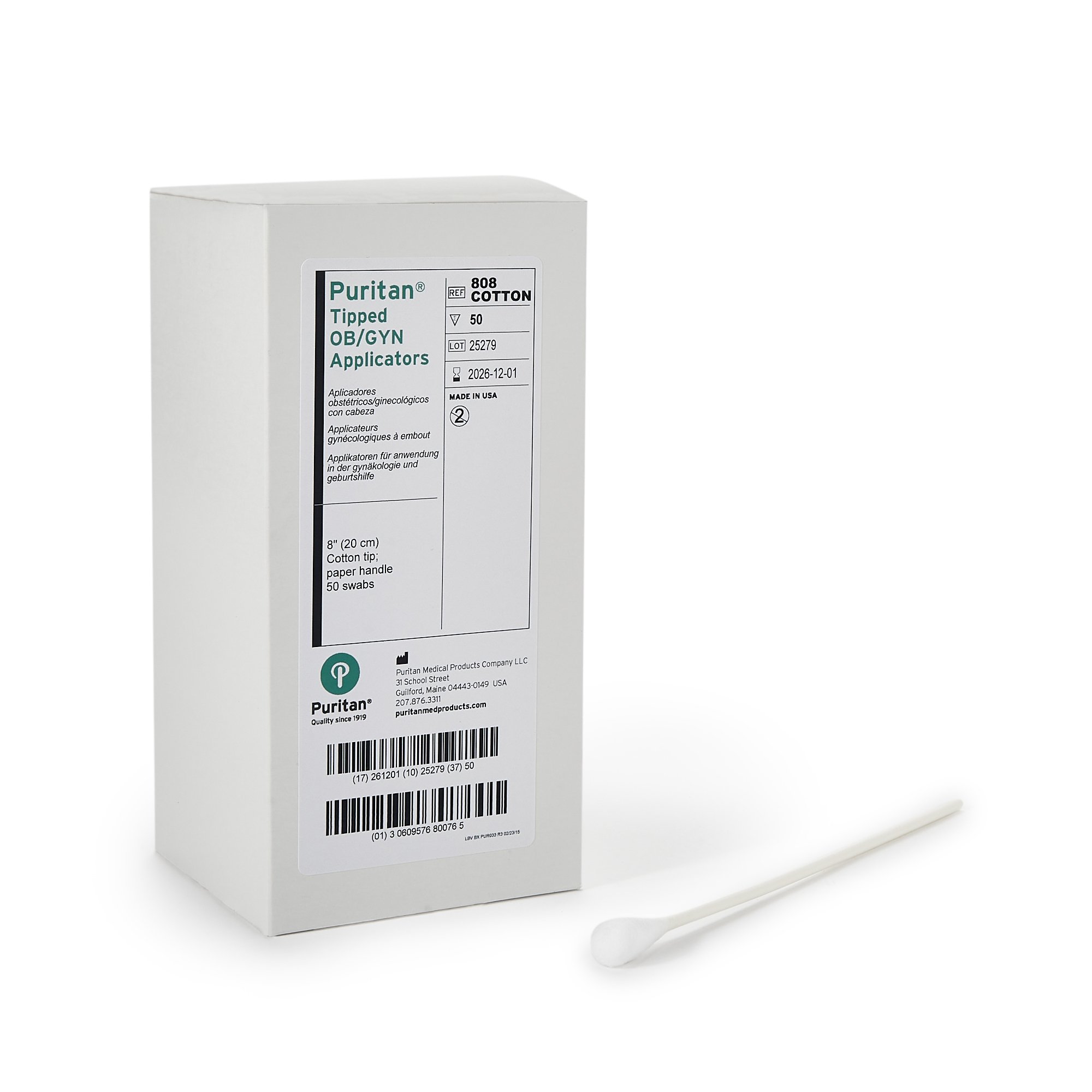 Puritan OB/GYN Swabstick, 8-Inch Length MK 282621