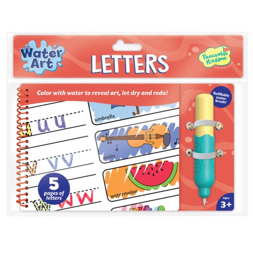 Water Art Book: Letters