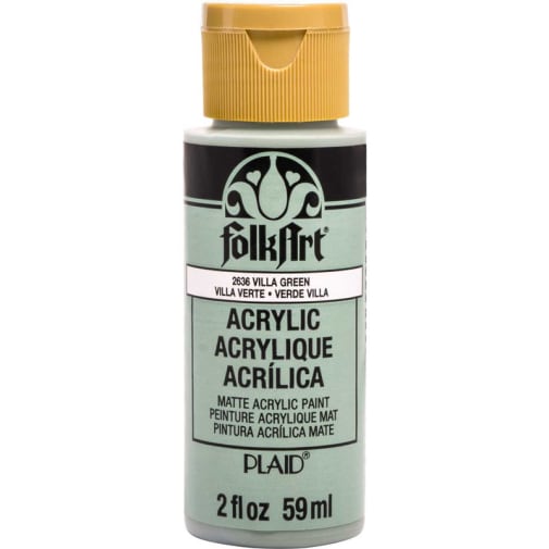 Folkart Color Acrylic Paint Villa Green - 2 oz