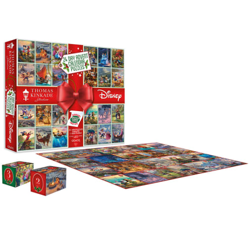 Ceaco Thomas Kinkade Disney 24 Day Advent Calendar Puzzles