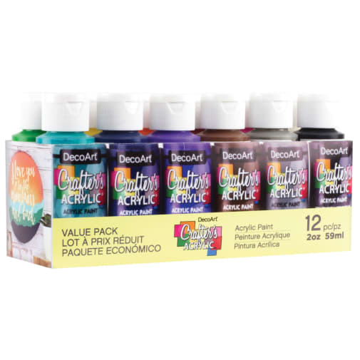 Crafter's  Acrylic Paint - Value Pack (12 count)