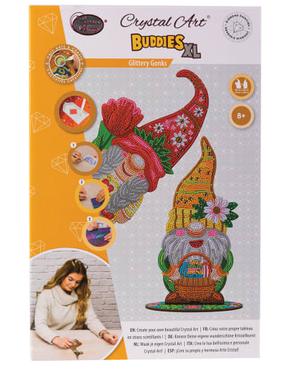 Crystal Art Deco Kit: Spring Gnomes (set of 2)