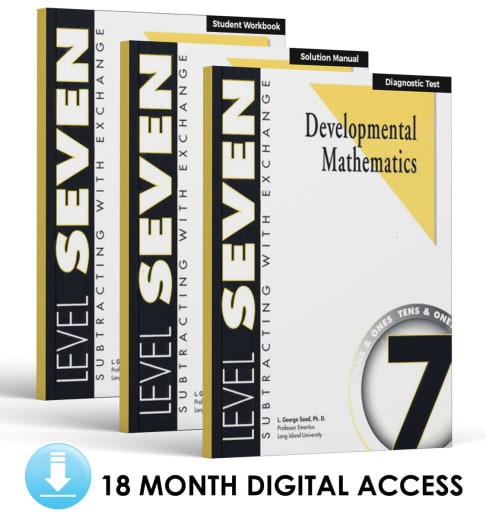 Developmental Math: Level 7 E-Book Set | Tens & Ones: Subtracting with Exchange (18 Month Access)