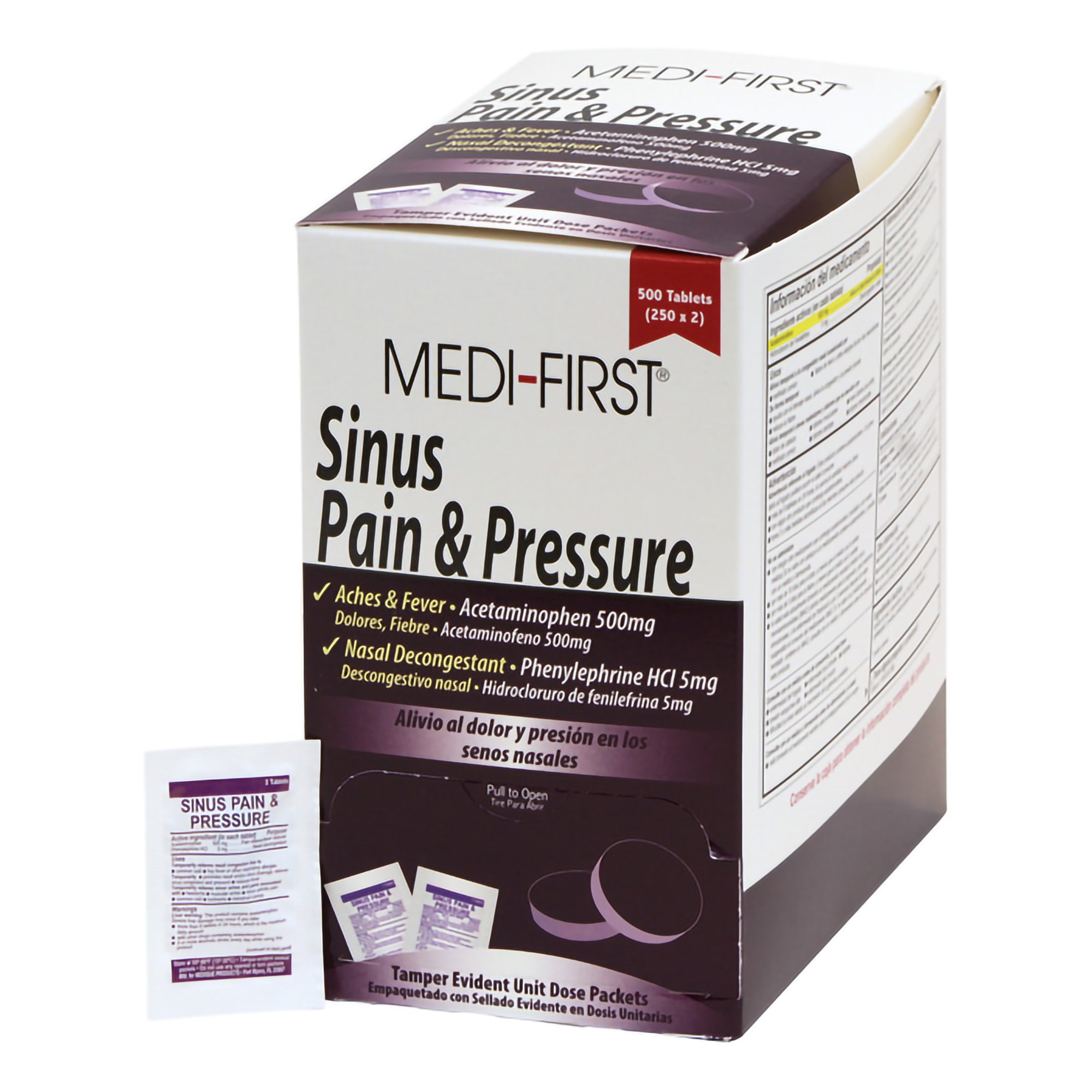 Medi-First Acetaminophen / Phenylephrine Sinus Relief MK 787827