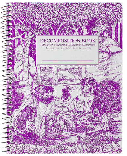 Fairy Tale Forest Decomposition College Ruled Book (7.5"x9.75")