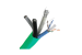 500ft Dual Cat6 &amp; Dual RG6 Quad Shield Combo Cable, Green