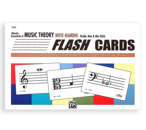 Essentials of Music Theory Note Naming Flash Cards