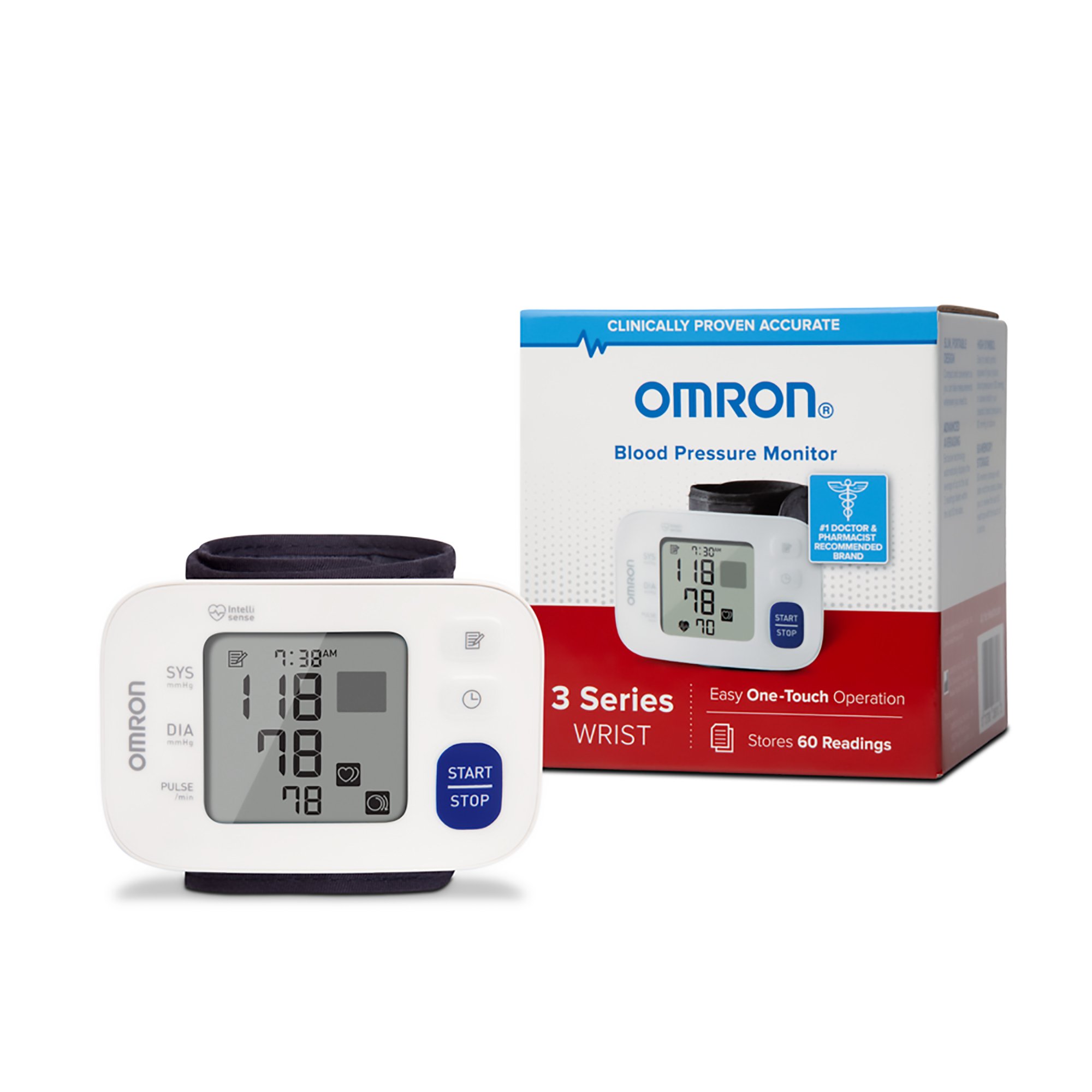 Omron 3 Digital Blood Pressure Wrist Unit, Automatic Inflation, Large Cuff MK 1150429