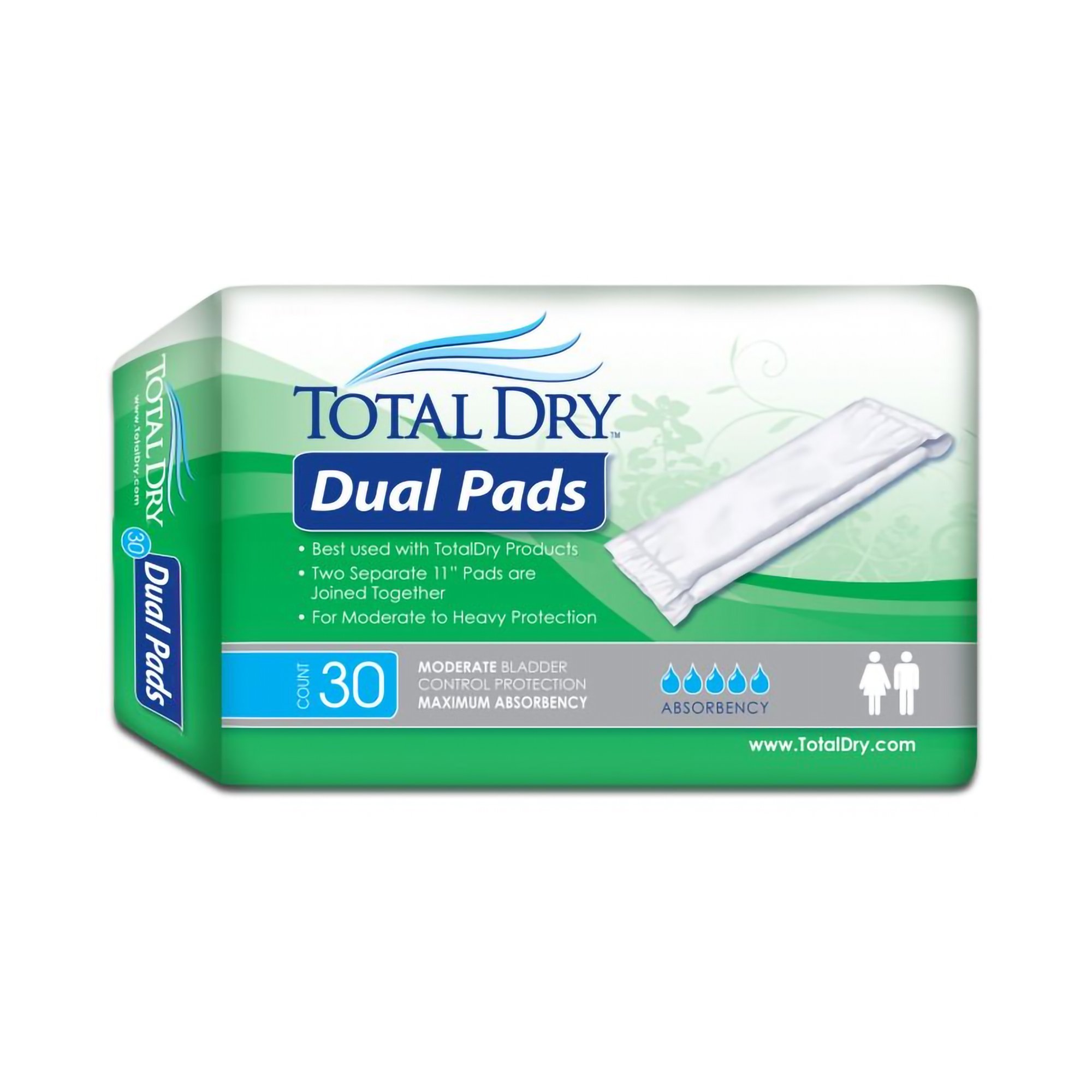 TotalDry Maximum Absorbency Incontinence Liner, 11-Inch Length MK 1122514