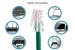 Cat6 Ethernet Patch Cable, Non-Booted, UTP, 5 ft, Green