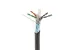 Cat6 Bulk Ethernet Cable, Shielded, Solid, CMX, Spool, 1000 ft, 600 Mhz, Black