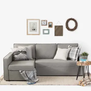 Sectional Sofa-Bed with Storage