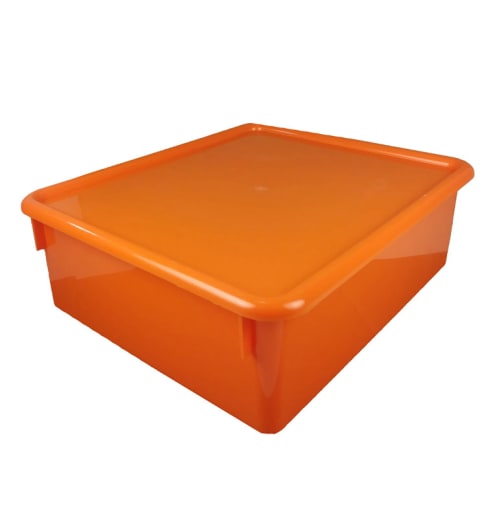 Double Stowaway with Lid - Orange