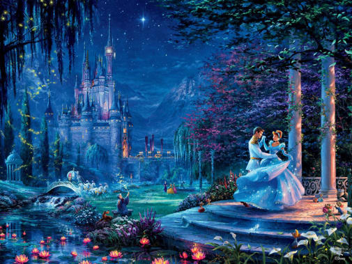 Cinderella Dancing in the Starlight Puzzle (Thomas Kinkade Disney