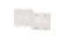 Cable Plate with Flexible Opening 2-Gang White