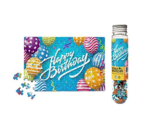 MicroPuzzles Happy Birthday Balloons 150-Piece Jigsaw Puzzle