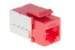 Cat6 RJ45 110 Type Keystone Jack, Red