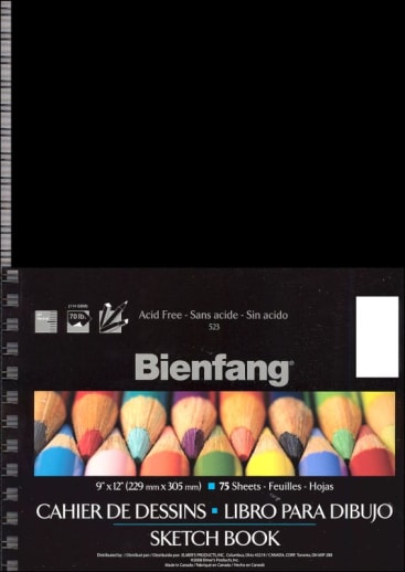 Sketch Book 9" x 12", 75 Sheets