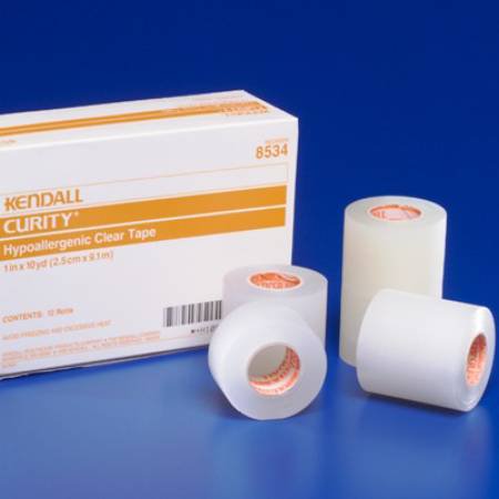 Kendall Plastic Medical Tape, 1/2 Inch x 10 Yard, Transparent MK 696191