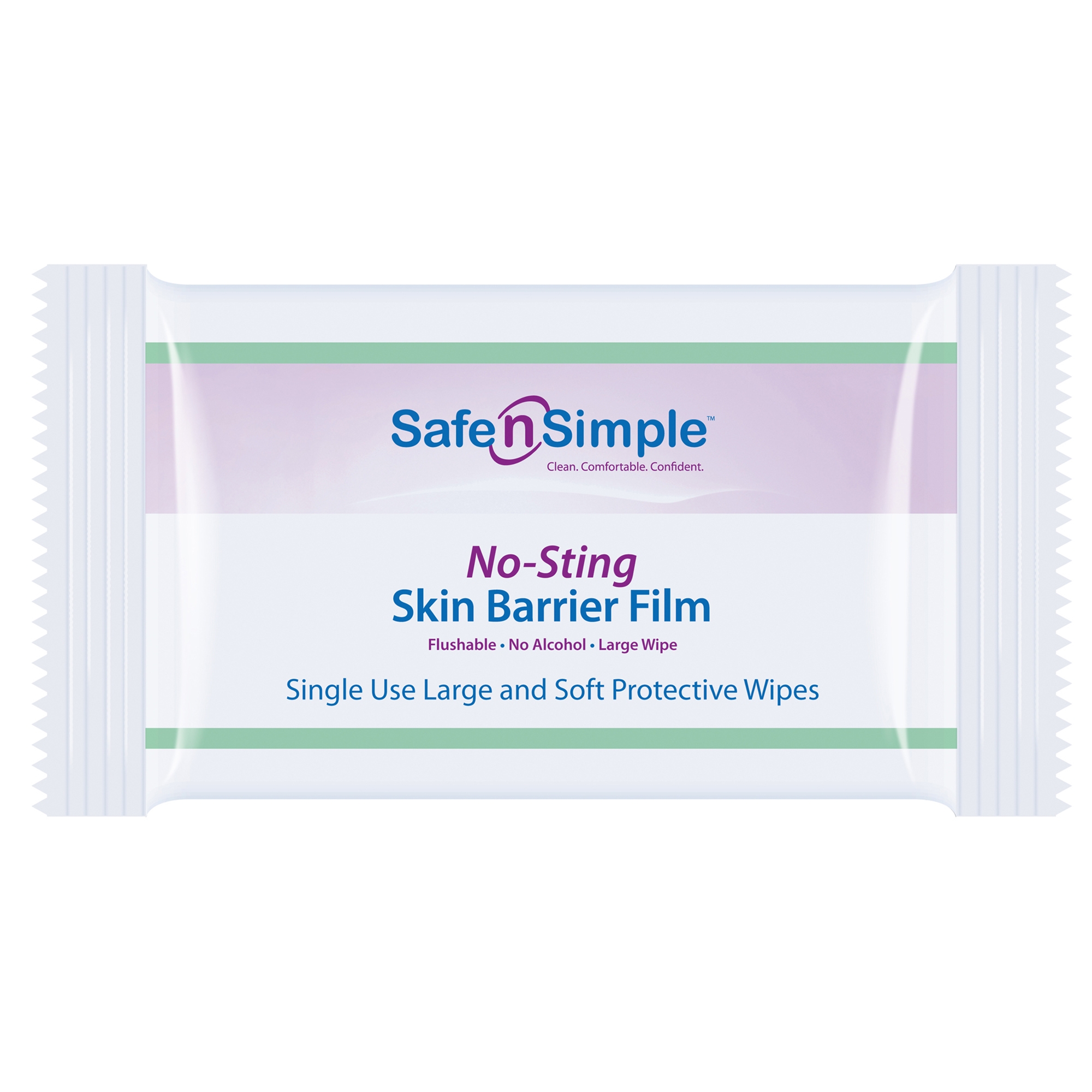 Safe N Simple No-Sting Skin Barrier Wipe, 5 x 7 Inch MK 1074722