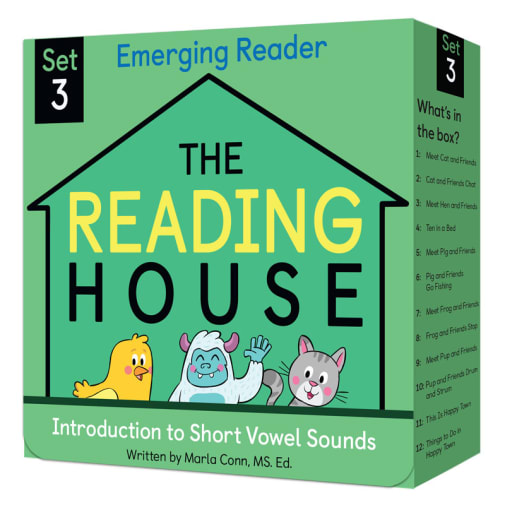 Reading House Set 3: Introduction to Short Vowel Sounds