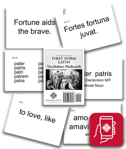 App Access: Memoria Press First Form Latin Vocabulary Flashcards (2nd Edition)