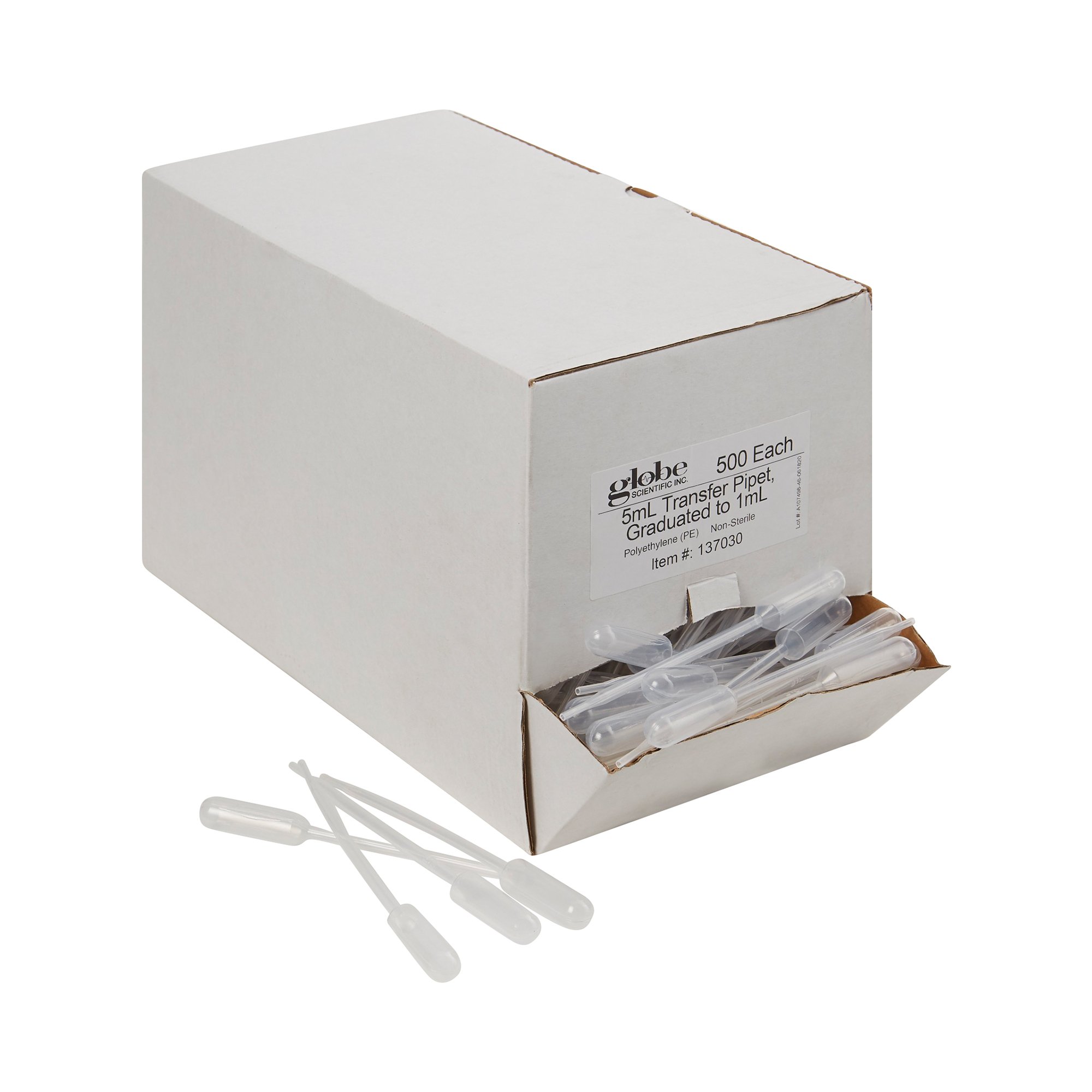 Globe Scientific Transfer Pipette, 5 mL, 3.4 mL Draw Volume MK 541271