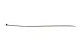 12in Nylon Cable Ties, Black (Qty 100)