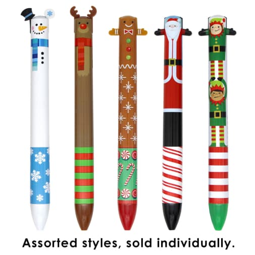 Twice as Nice Holiday 2 Color Click Pen (assorted style)