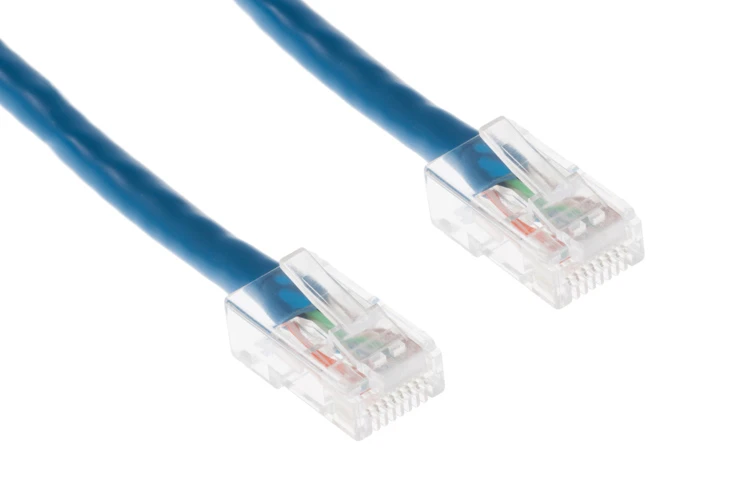 100ft Blue Non-Booted CAT6 Ethernet Patch Cable