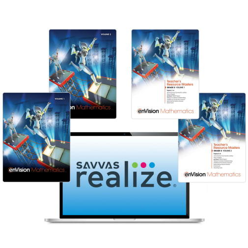 enVisionMath Middle Homeschool Bundle - Grade 8 (2021 edition)