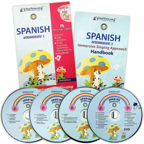 Spanish Intermediate 2B Combo (Song Book, CDs, DVD)
