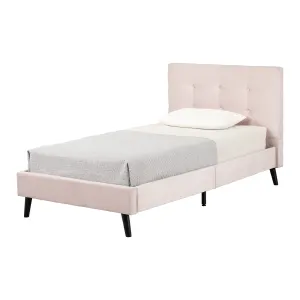 Upholstered Platform Bed and Headboard