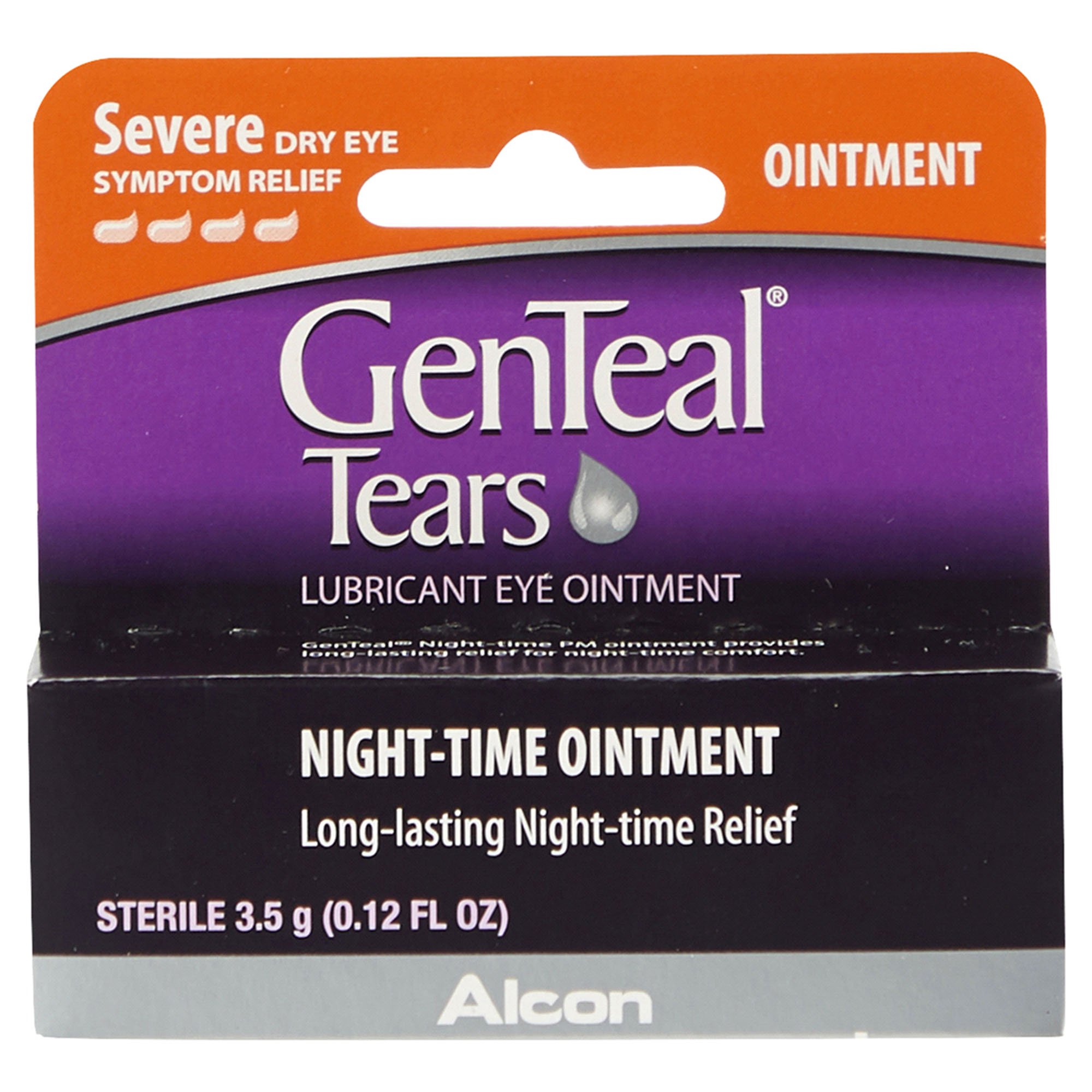 GenTeal Night-Time Lubricant Eye Ointment Severe Dry Eye Symptom Relief MK 1153231