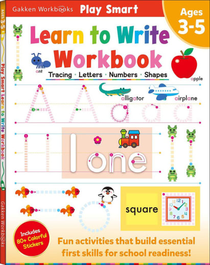 Play Smart Learn to Write Workbook: Tracing, Letters, Numbers, Shapes