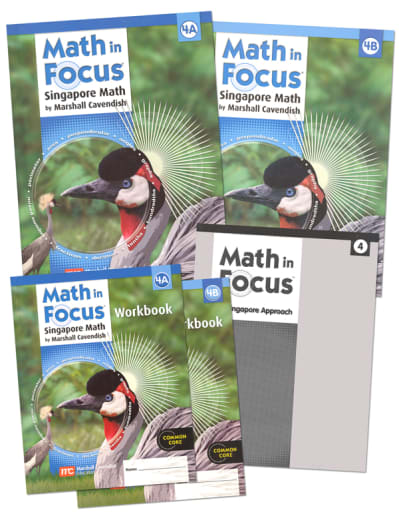 Math in Focus Homeschool Pkg w/ Ans Key Gr 4