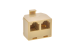 RJ11 (6P4C) Modular T Adapter – 1 Male to 2 Female Splitter, Ivory Color