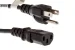 AC Power Cord, 5-15P to C13, 18 AWG, 3ft, Black