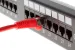 Cat5e Shielded Ethernet Patch Cable, Half-moon Boot, 10 ft, Red
